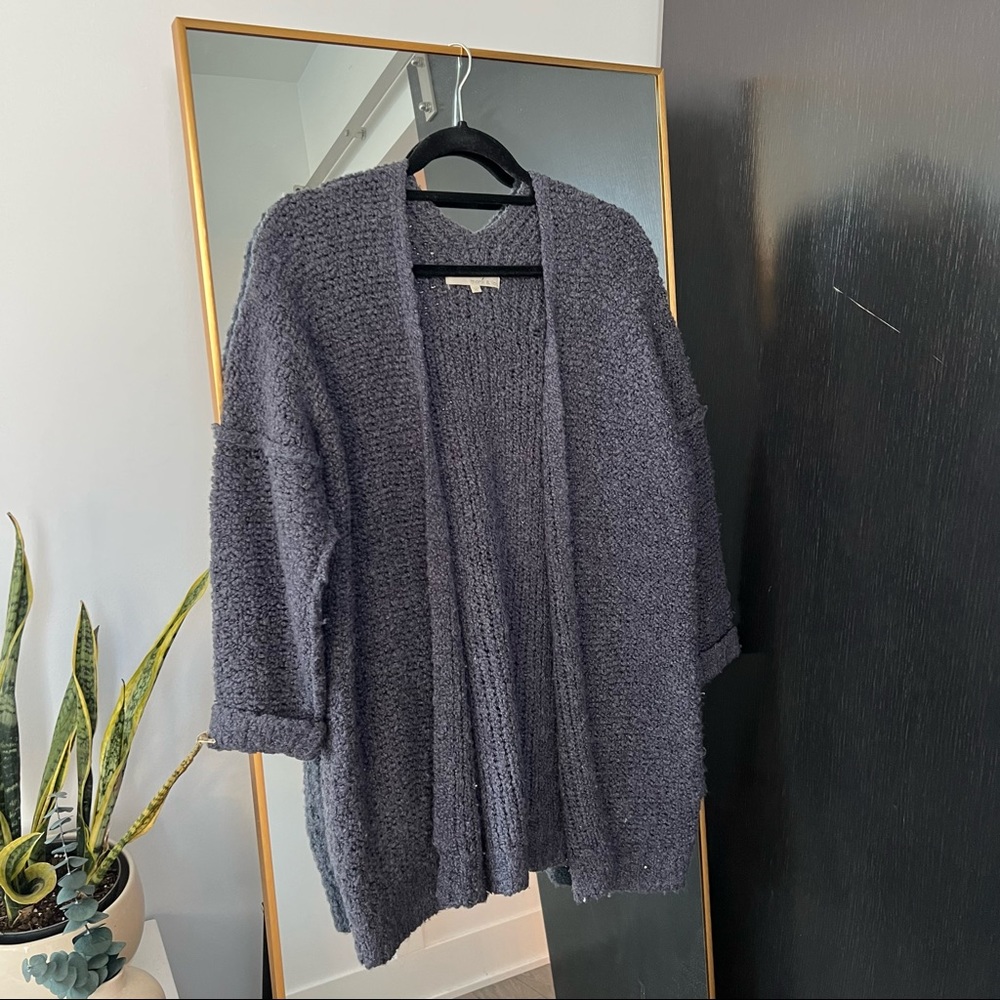 Monk+Lou Boucle knitted cardigan